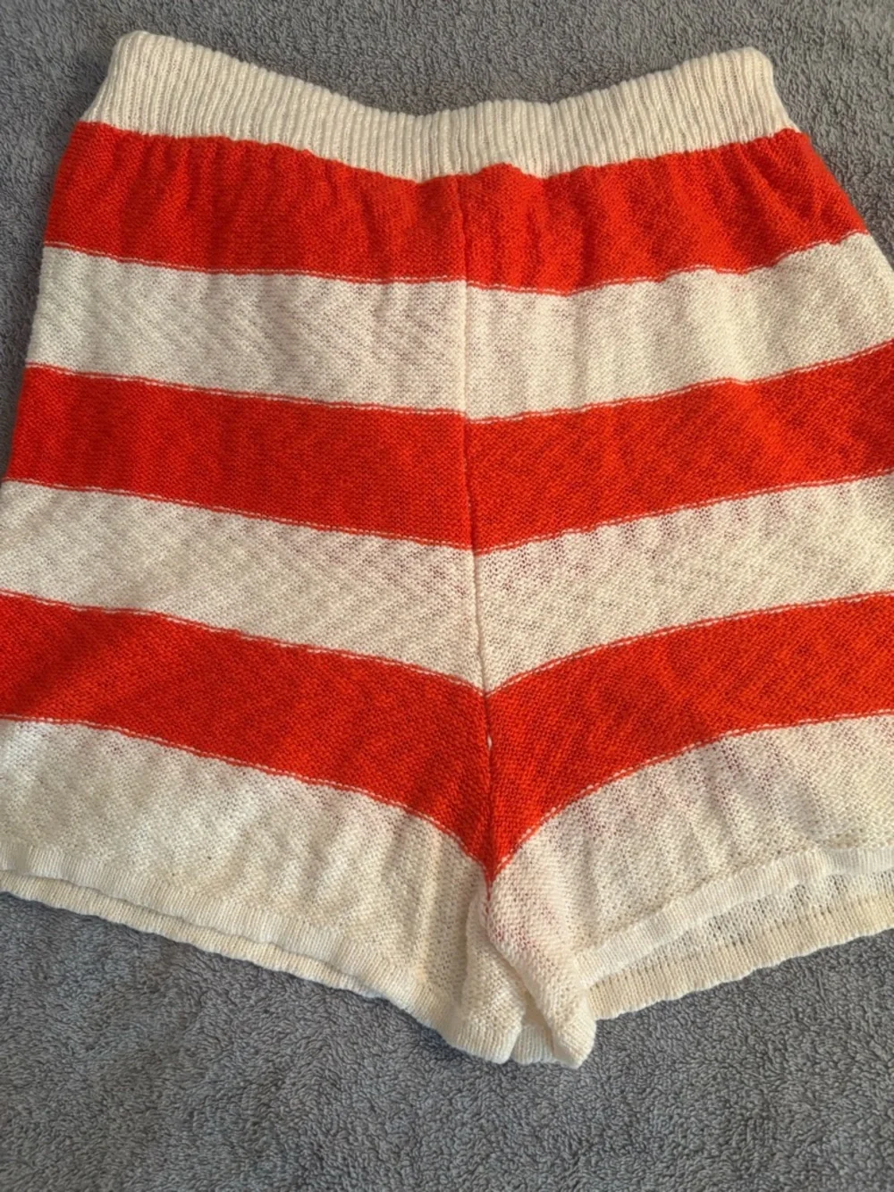 Double Zero Spicy Small Striped Knit Shorts Women’s Beachy Drawstring Small - Picture 7 of 8